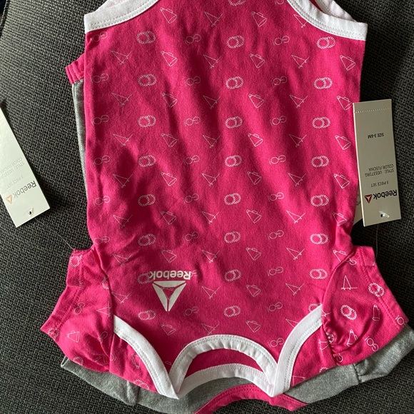 SOLD Reebok| 3 BNWT baby girl onsies - Picture 2 of 3
